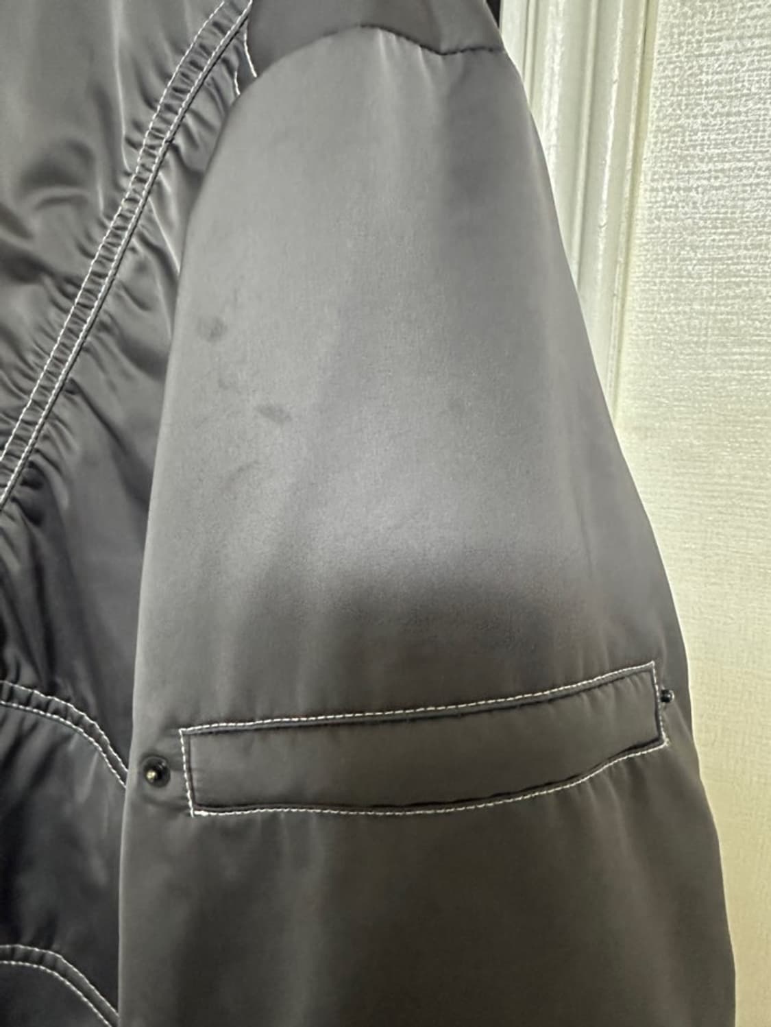 [S]메종미네드 GEREN STITCH BOMBER GREY 팝니다. 상품이미지7