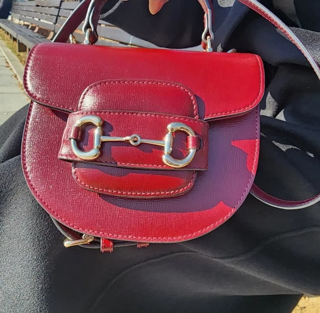 구찌 홀스빗 1955 미니 탑핸들 레드 24년식 상품이미지3