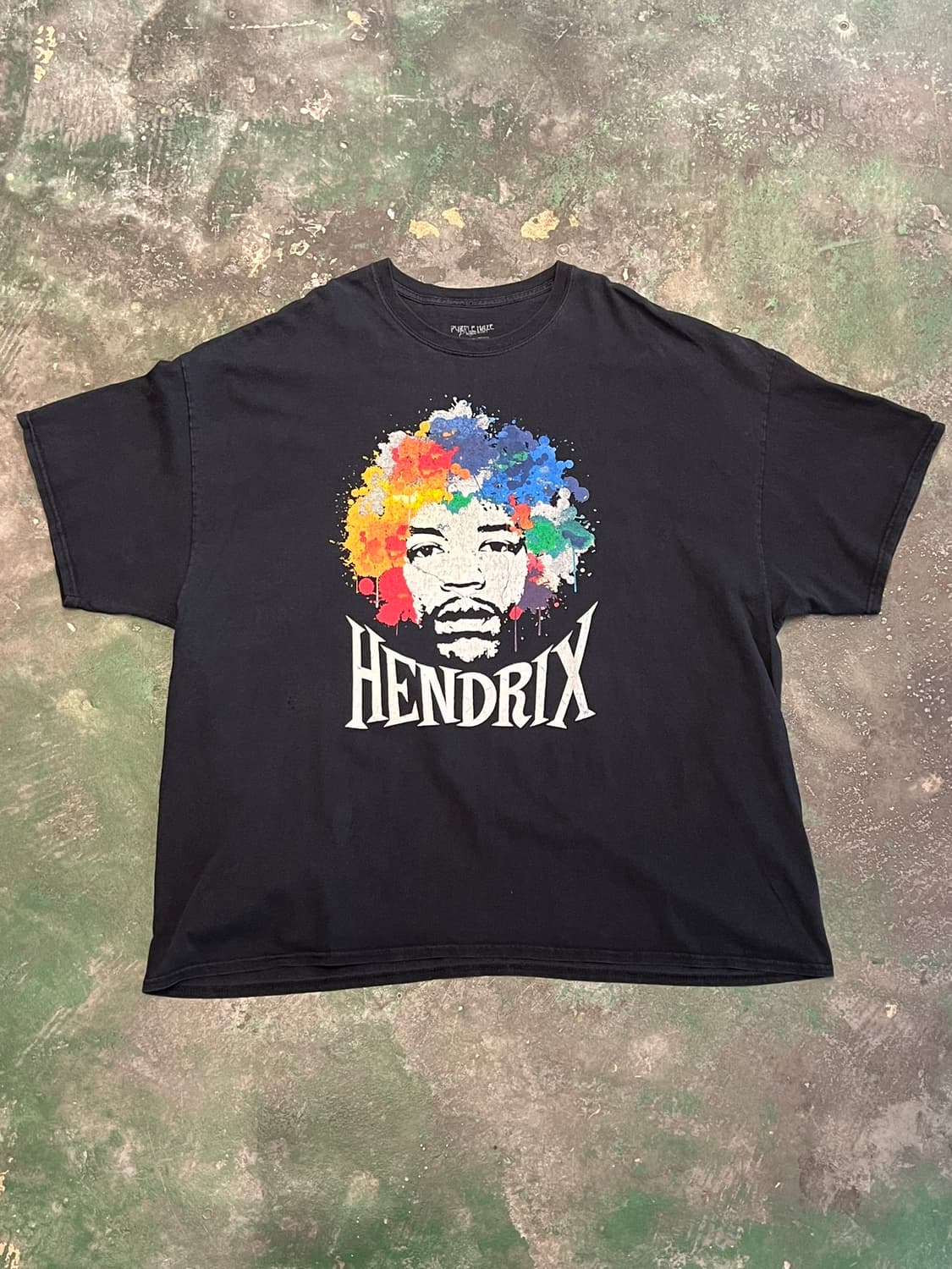 [4XL] 지미 헨드릭스 퍼플헤이즈 아트 프린팅 그래픽 티셔츠 상품이미지1