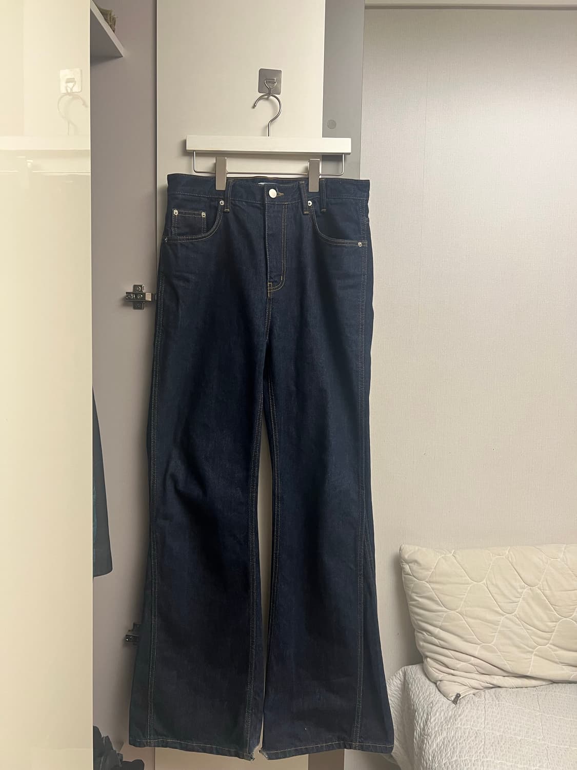 리들 플레어 데님 인디고 상품이미지2