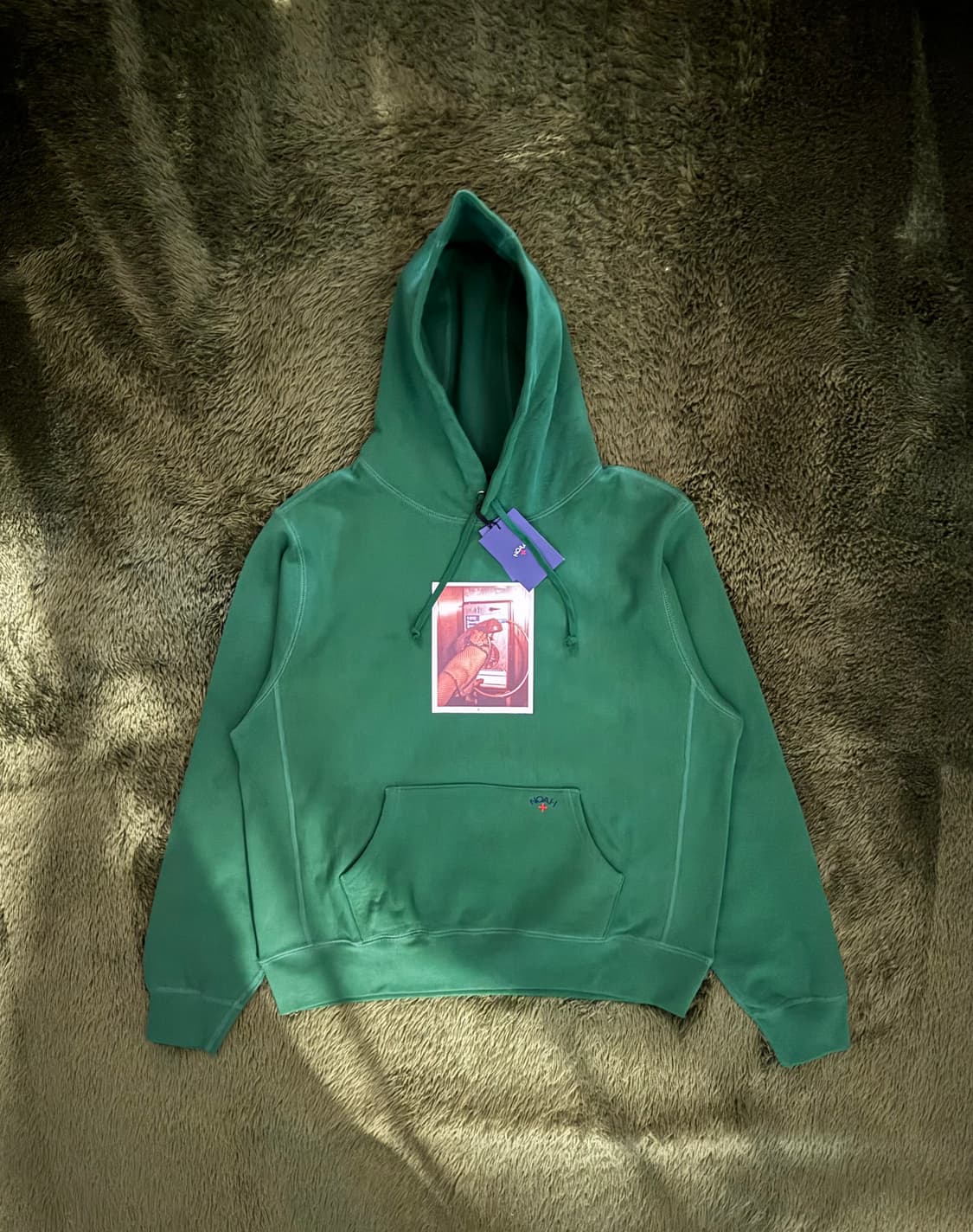 [XL] NOAH 노아 X 안토니오 로페즈 콜라보 포토 후디 그린 상품이미지1