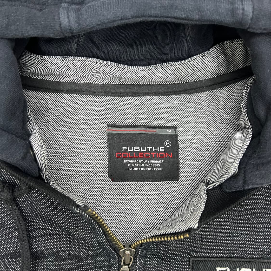 후부 데님 바시티 자켓 상품이미지2