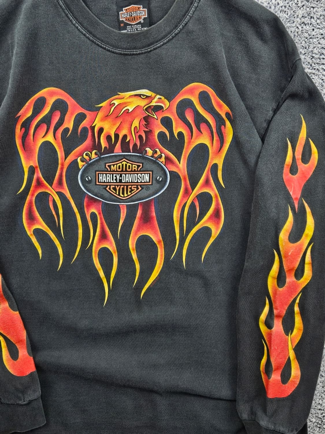 00's 할리데이비슨 플레임 하와이 마우이 롱슬리브 (M) / 11561 상품이미지5