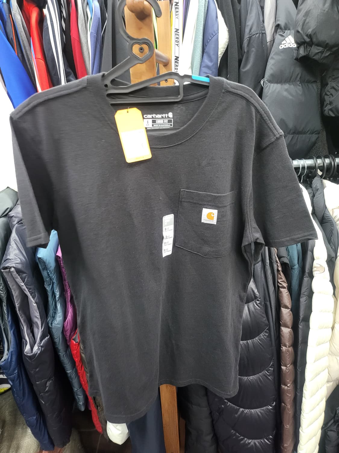 칼하트 반팔 새상품 사이즈확인 상품이미지1