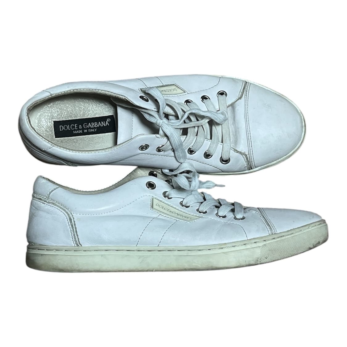 Dolce & Gabbana 레더 스몰로고 스니커즈 화이트 270 상품이미지2