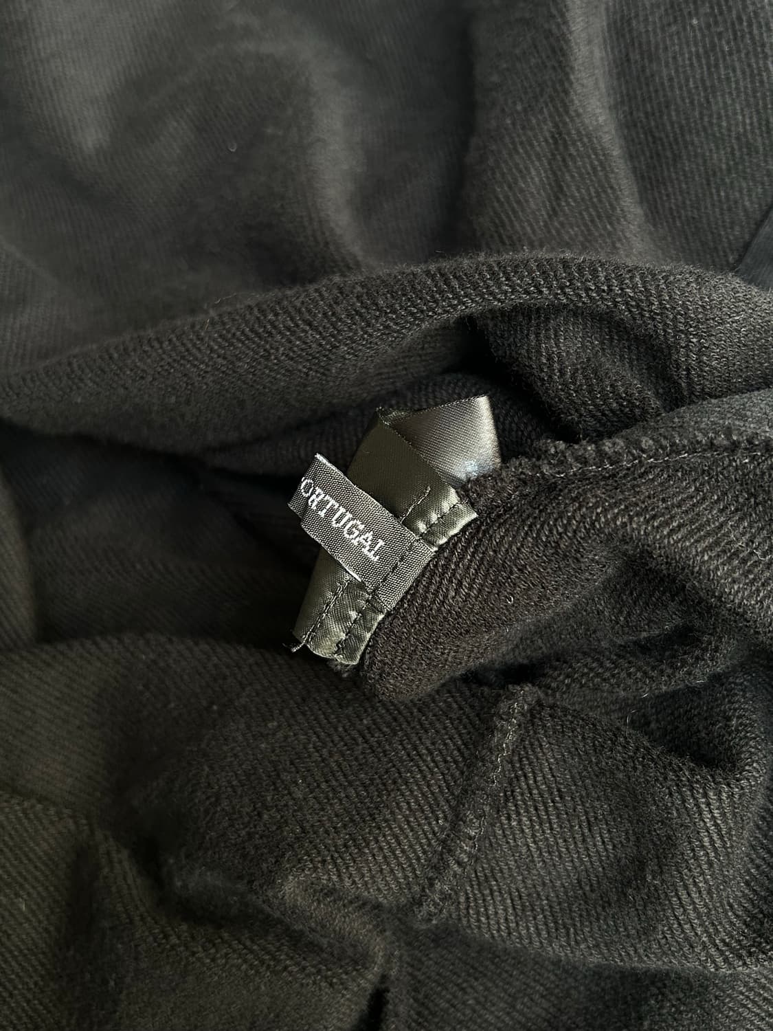 Ann demeulemeester 블랙 비대칭 코튼 셔츠 상품이미지5