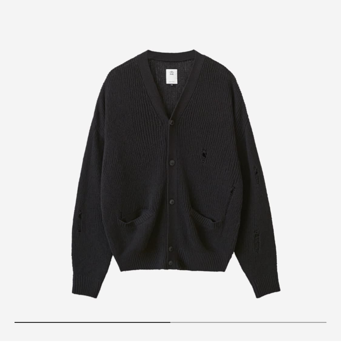 [2] 폴리테루 데미지드 가디건 2사이즈 상품이미지1