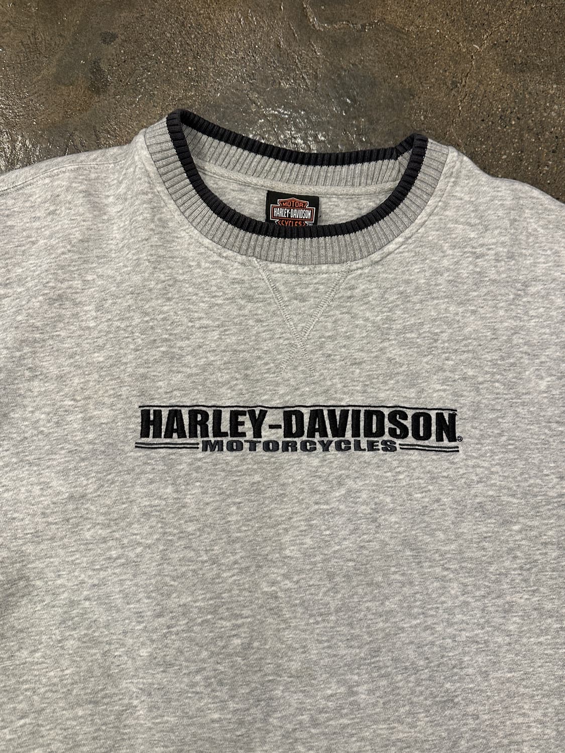 할리데이비슨 그레이 스웻셔츠 XL 상품이미지3