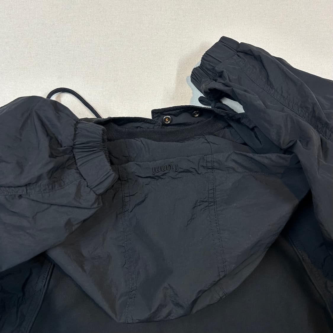 36) 준지 Juun.J 모크 넥 후디 블랙 상품이미지7