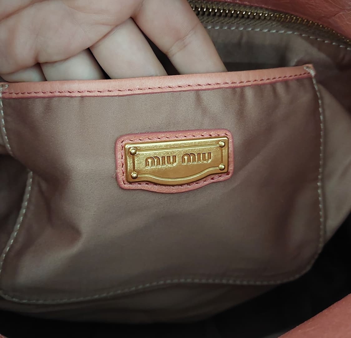 정품 미우미우 리본 사첼백 상품이미지7