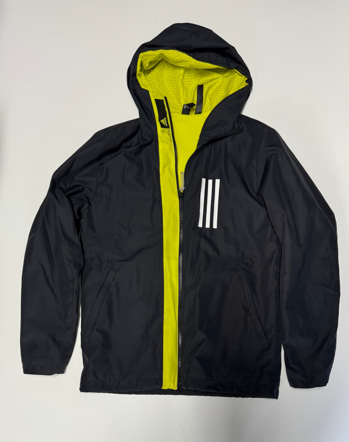 아디다스 라임 기모 후드 바람막이 자켓 M 상품이미지1