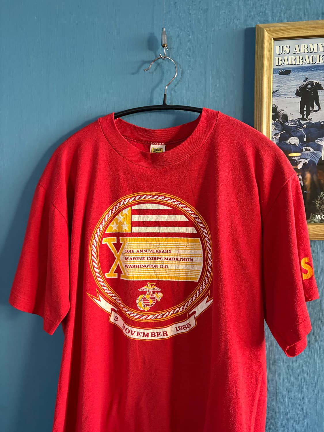 80’s Velva Sheen USMC Single stich T 상품이미지2