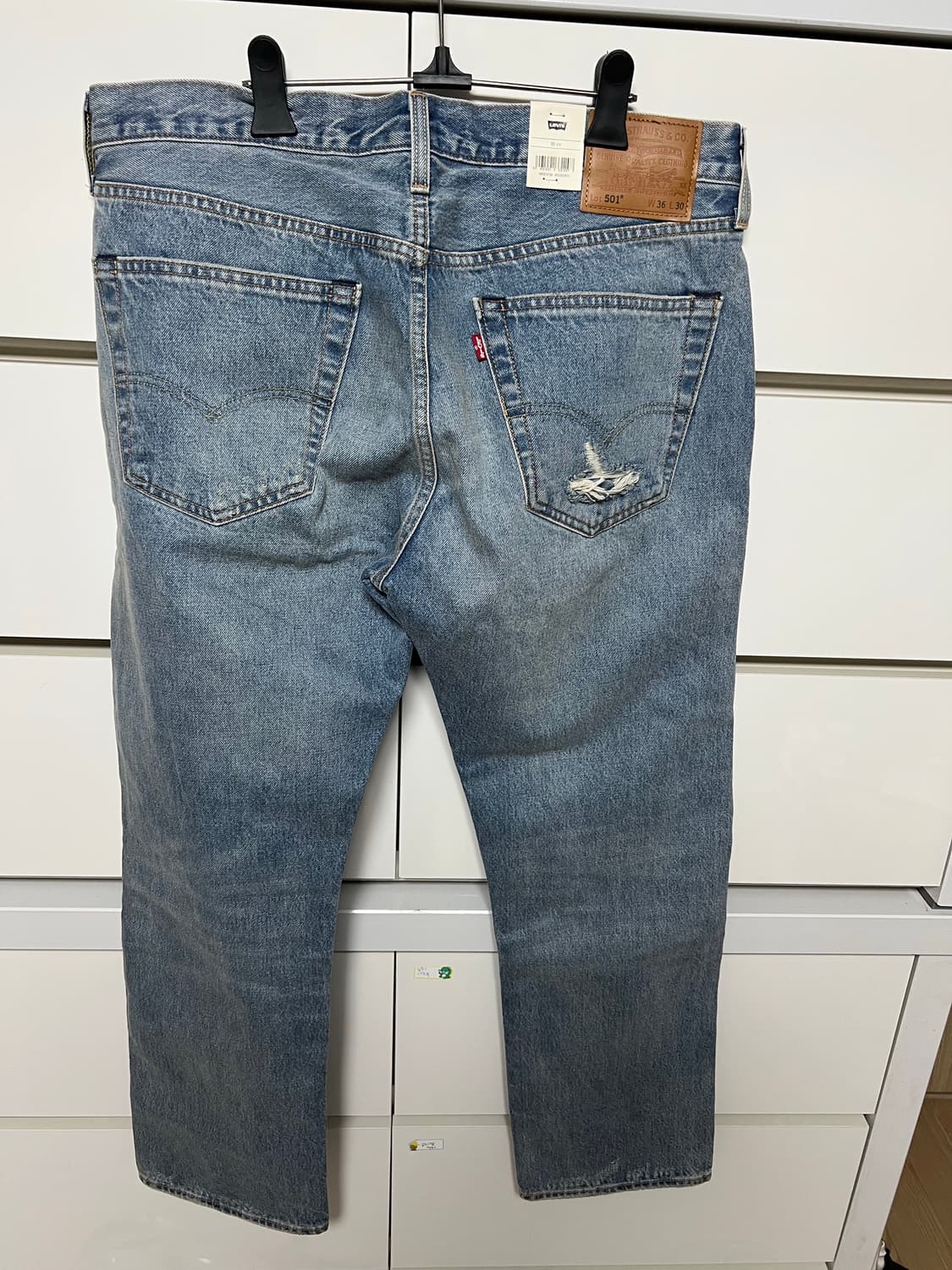 리바이스 501 터키석 워싱 셀비지  상품이미지2