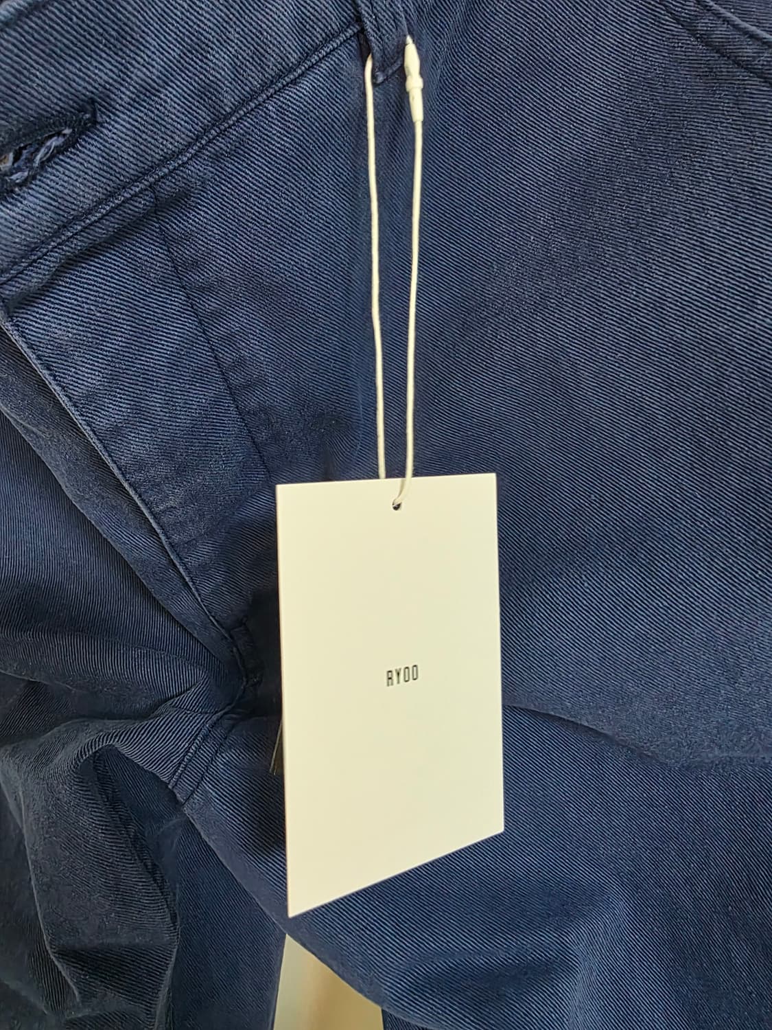 RYOO 페인터 팬츠 블루 L사이즈 새상품 상품이미지3