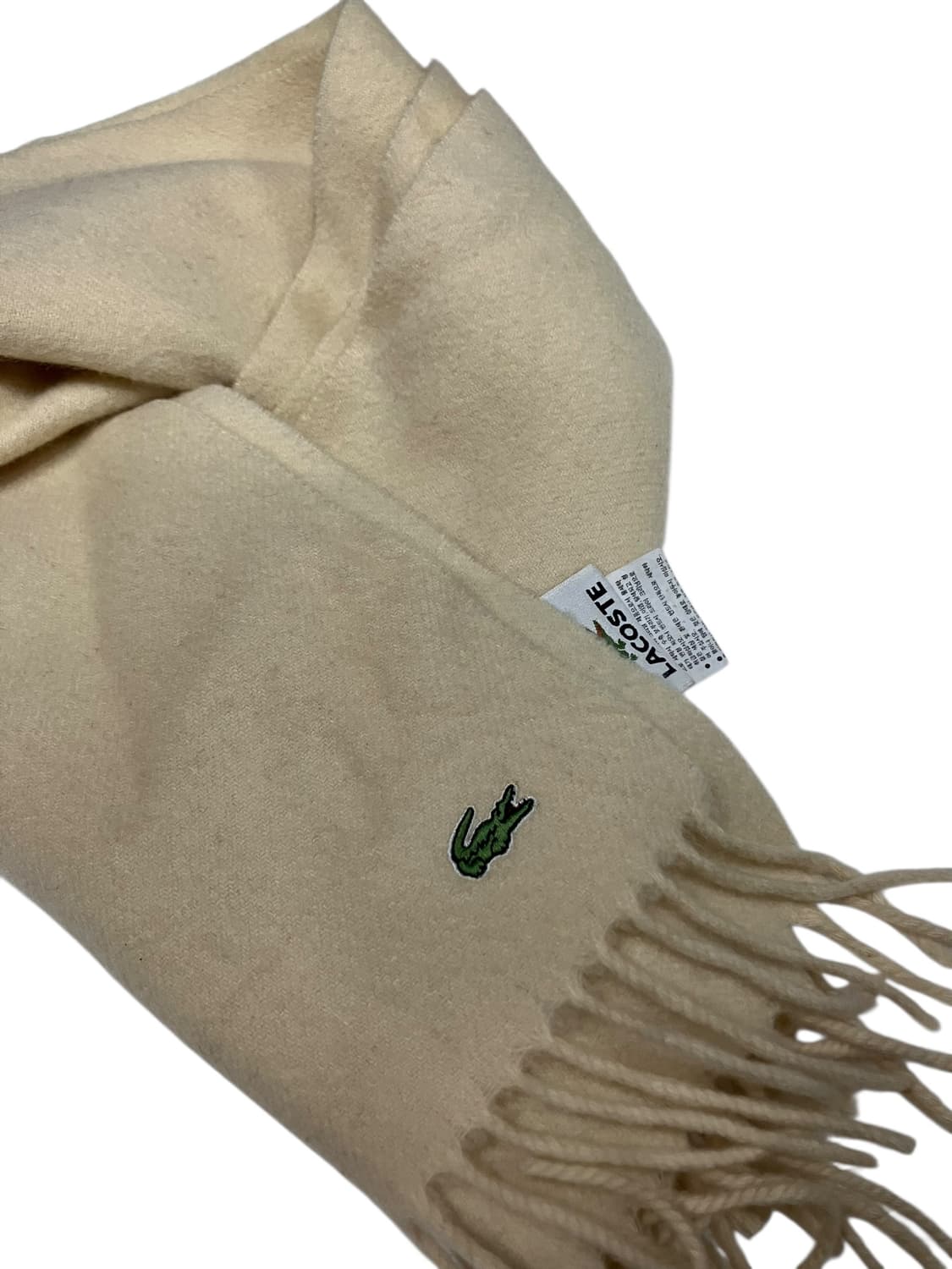 라코스테 아이보리 머플러 목도리 상품이미지1