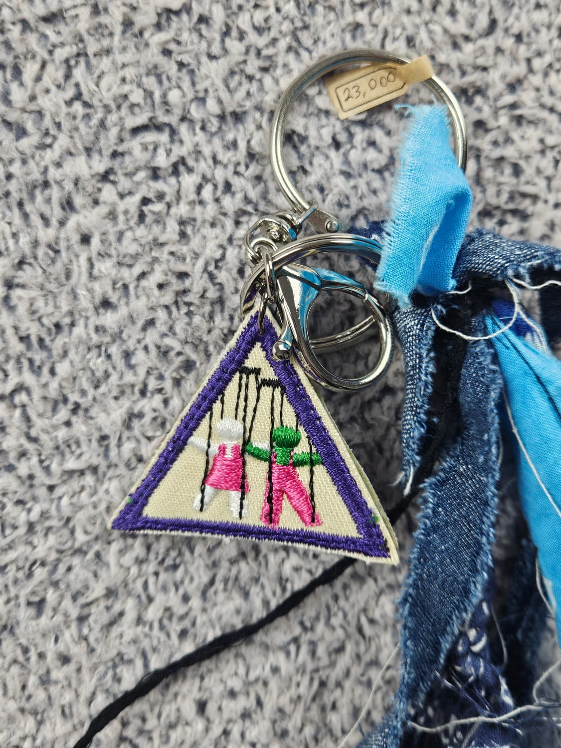 핸드메이드 커스텀 패치 반다나 카라비너 키링 / 10679 상품이미지3