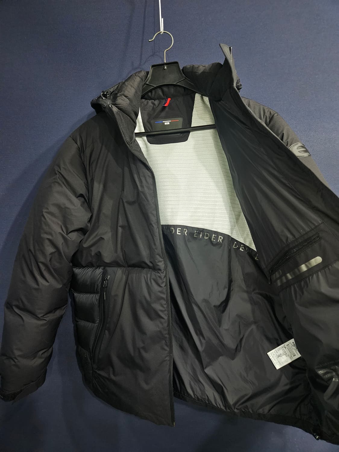 아이더 블랙컬러 남성 110 구스다운 패딩  상품이미지8