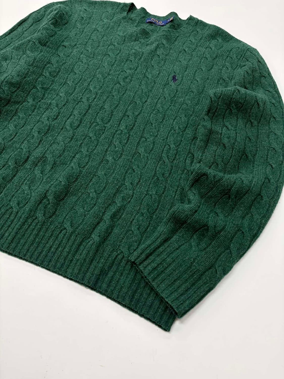 [M] 폴로 랄프로렌 울 캐시미어 케이블 니트 스웨터 상품이미지6