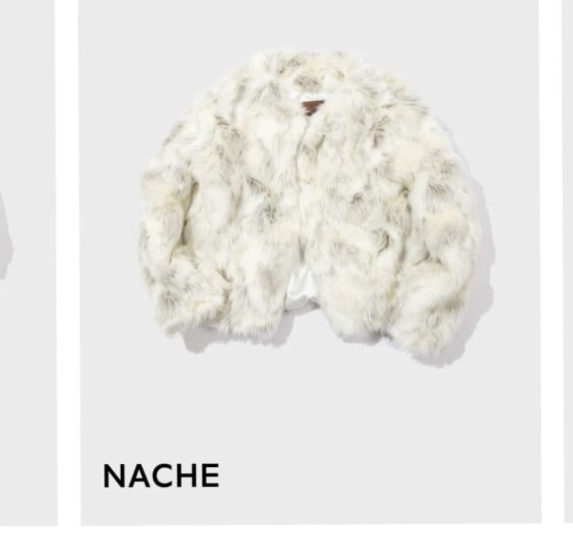 Nache 나체 크림 퍼자켓 상품이미지2