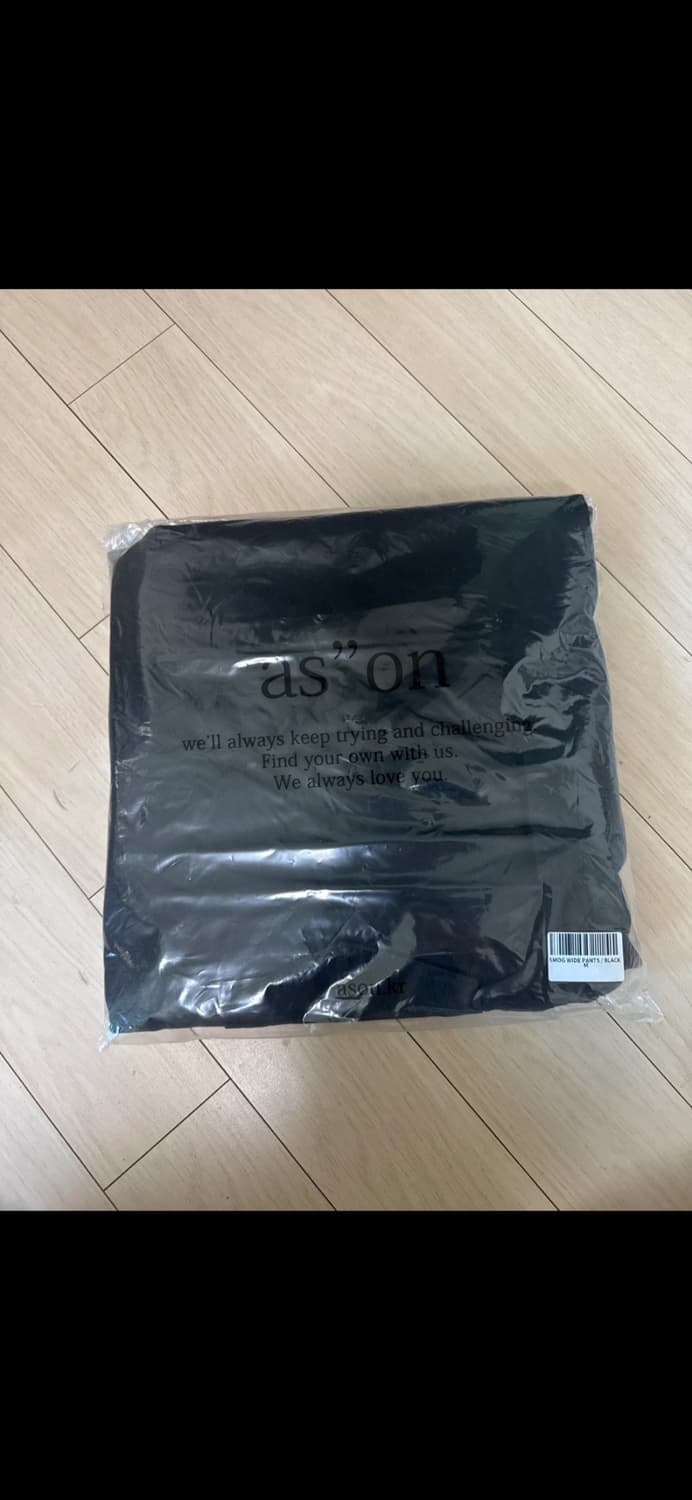 애즈온 ason SMOG WIDE PANTS (BLACK/M size) 상품이미지3