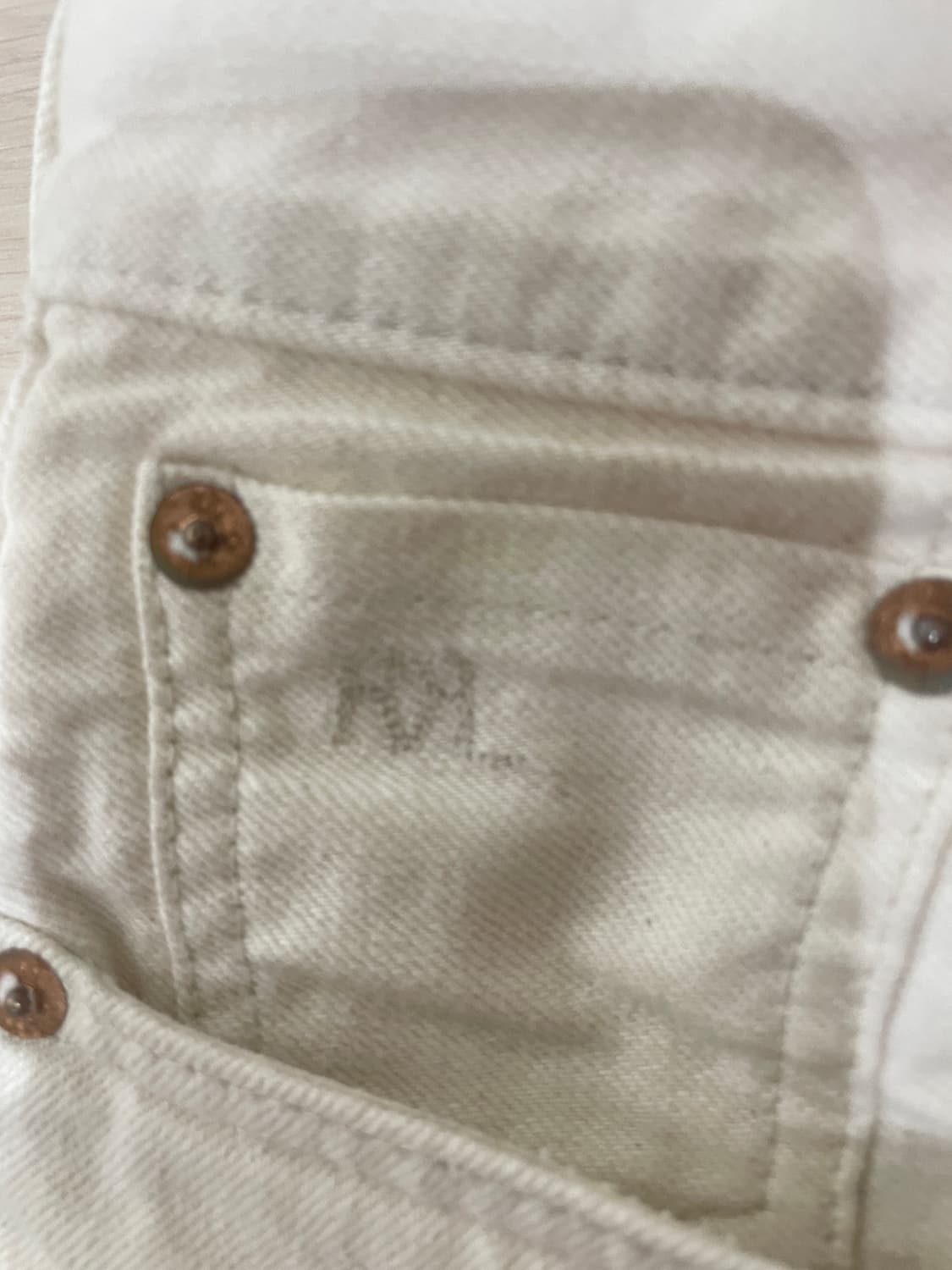 Rrl 시디드 내츄럴 에크루 빈파포 빈티지파이브포켓 상품이미지7