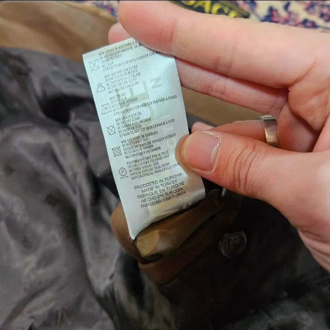 베르사체(VERSACE) 램스킨 클래식 노치드 라펠 카라넥 자켓 52 상품이미지9