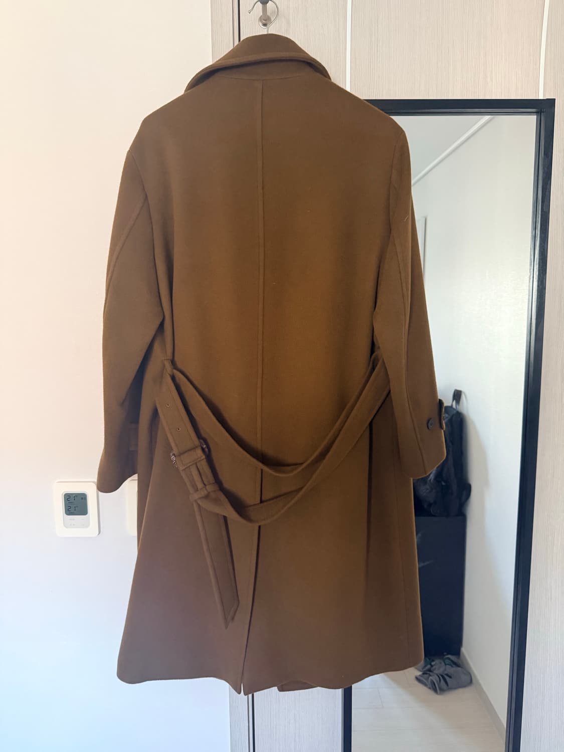 산드로 브라운 더블 코트 L (105) 상품이미지2