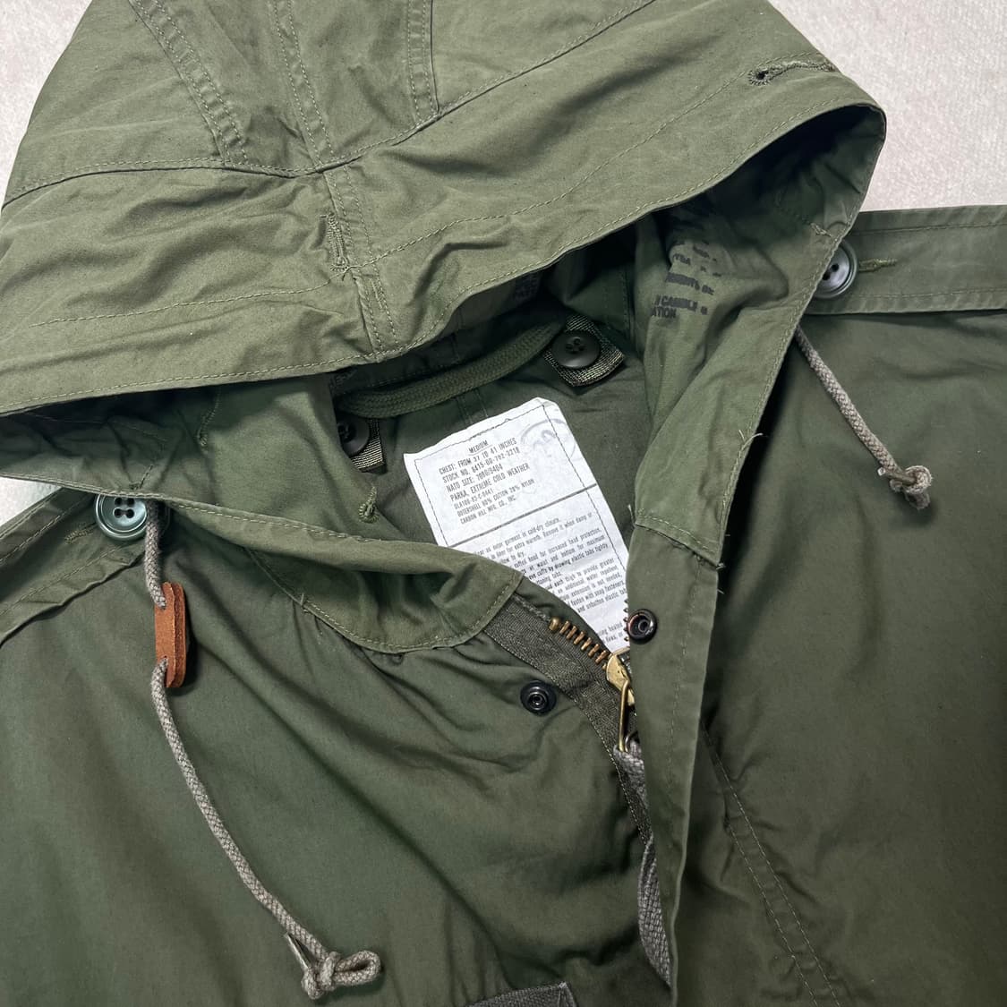 100 미군 오리지날 피쉬테일 개파카 m65 상품이미지2