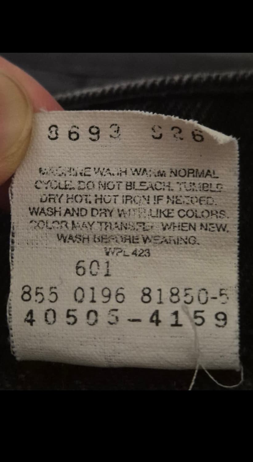 90‘s 리바이스 505 흑청 상품이미지5