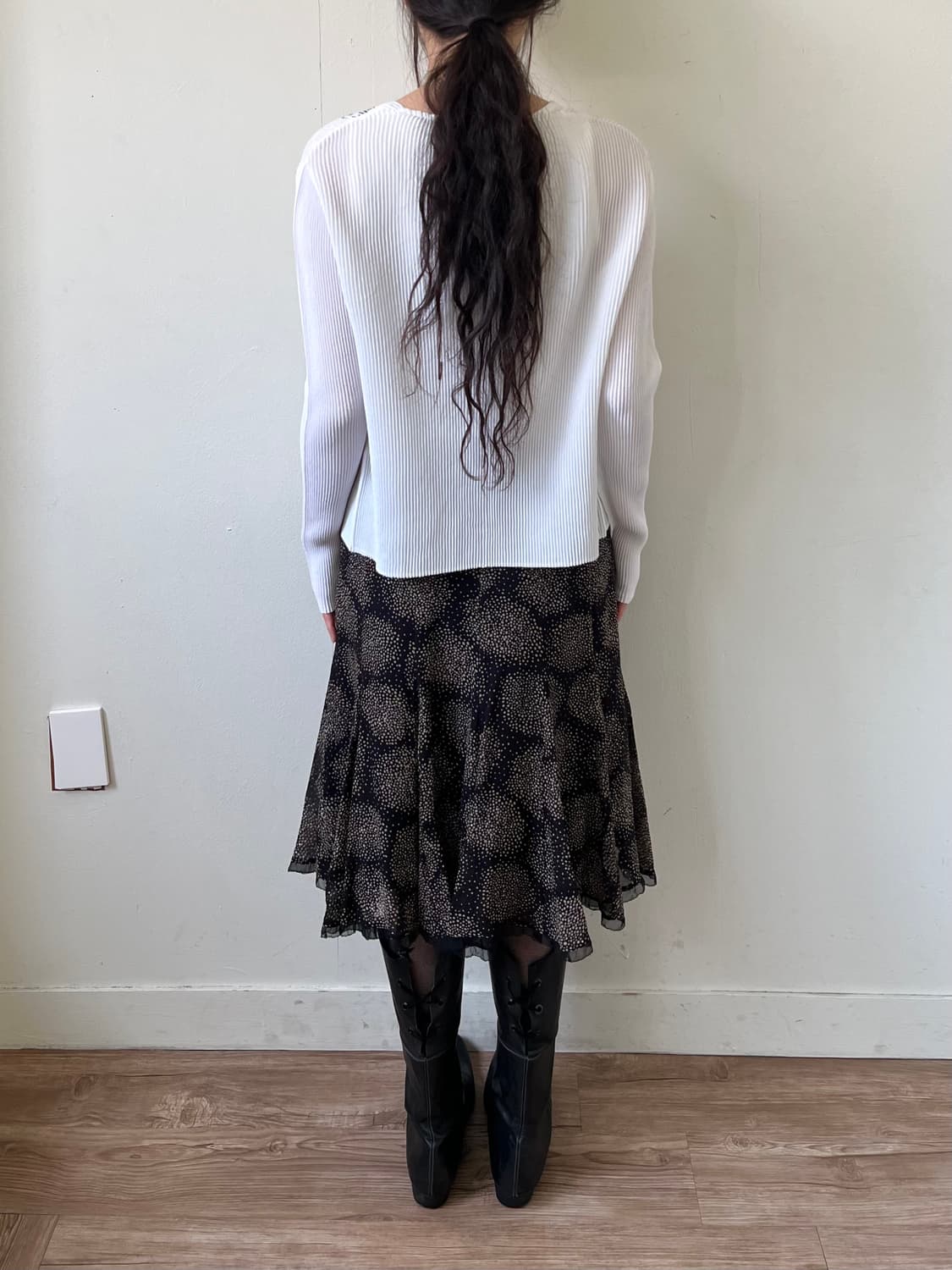 ESPIE 도트 미디 스커트 상품이미지9