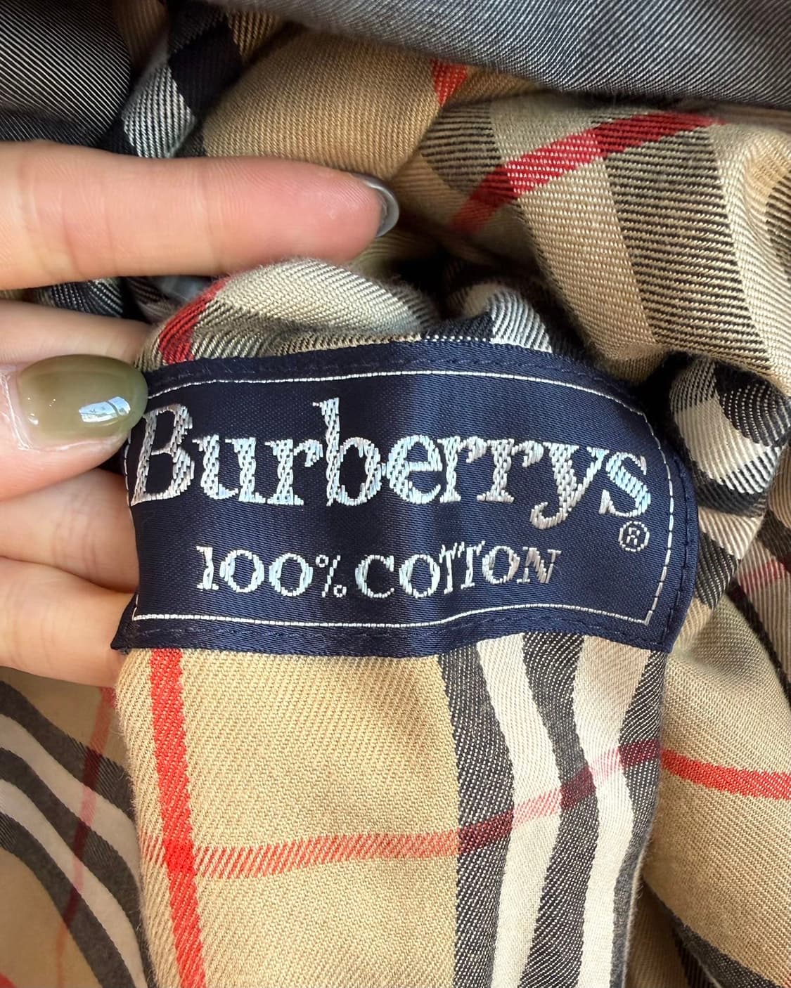 버버리 그레이 더블 트렌치 코트  상품이미지9