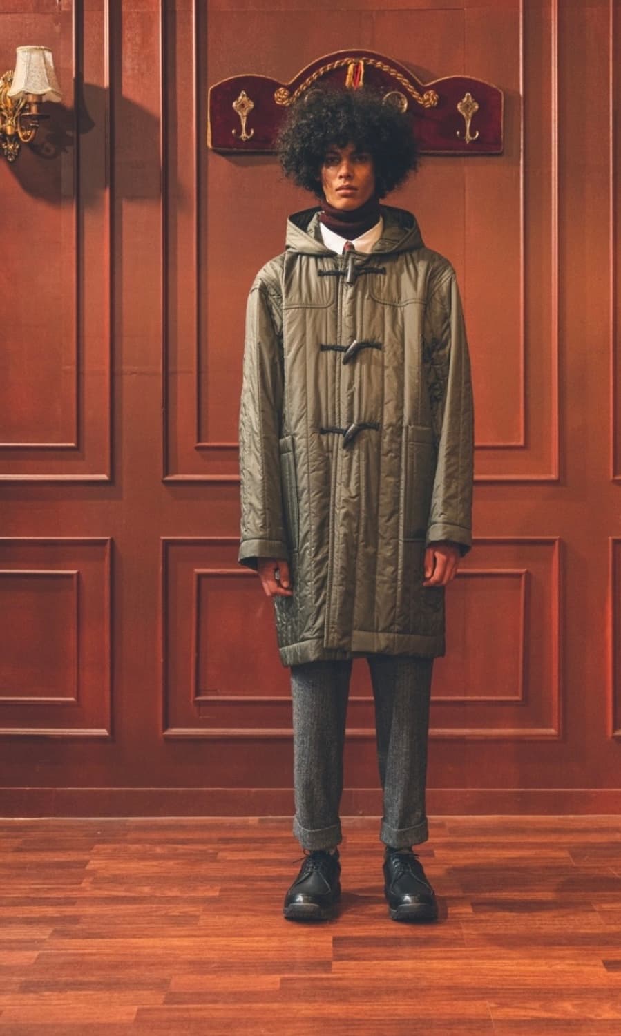 LONDON TRADITION 런던트레디션 올리브 더플코트 판매합니다  상품이미지2