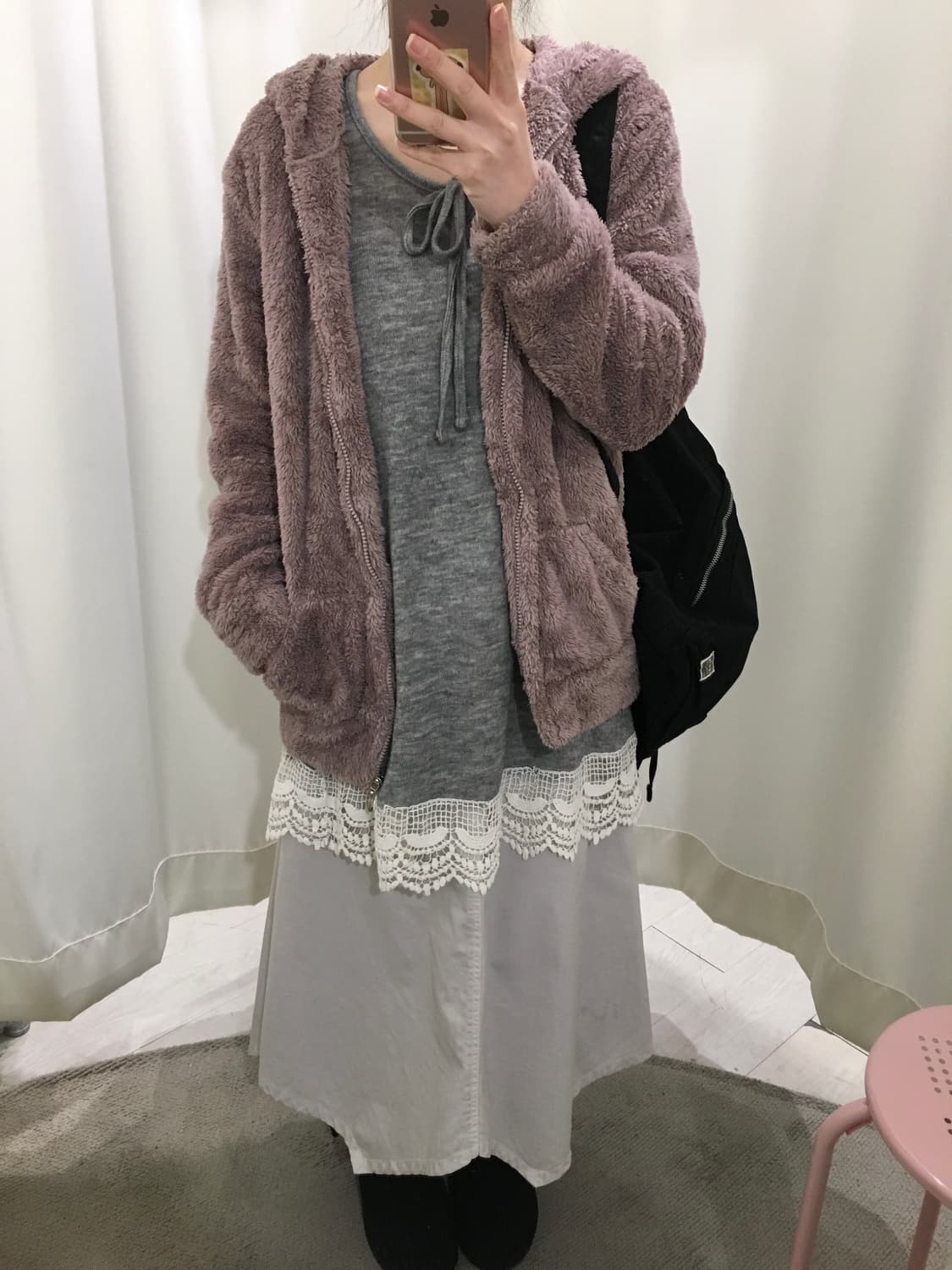 우사기 후리스 후드집업 상품이미지3