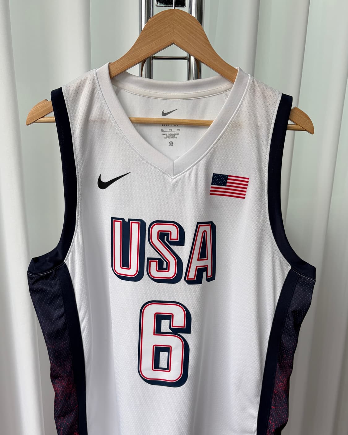 [XL]나이키 USA 2024 파리올림픽 르브론 제임스 스윙맨 유니폼 상품이미지3