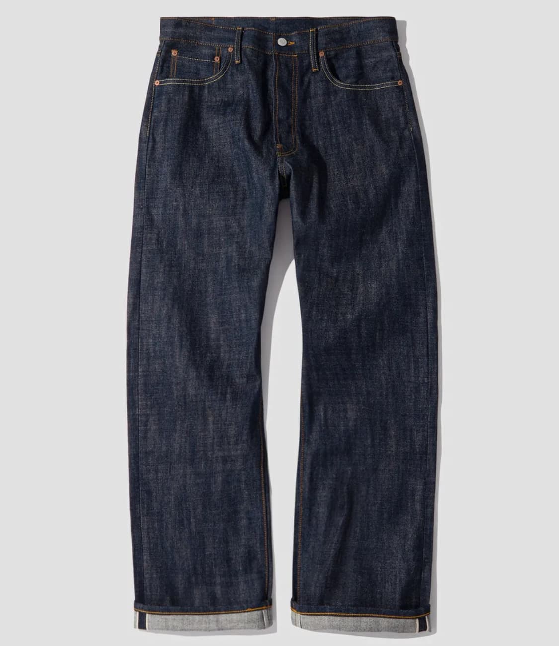 아웃스탠딩 30S CINCH BACK SELVEDGE WIDE PANTS 상품이미지1