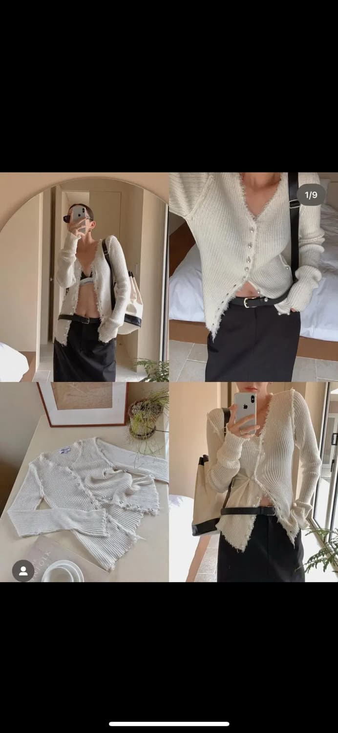 젠틀우먼 투웨이 진주 가디건 상품이미지5