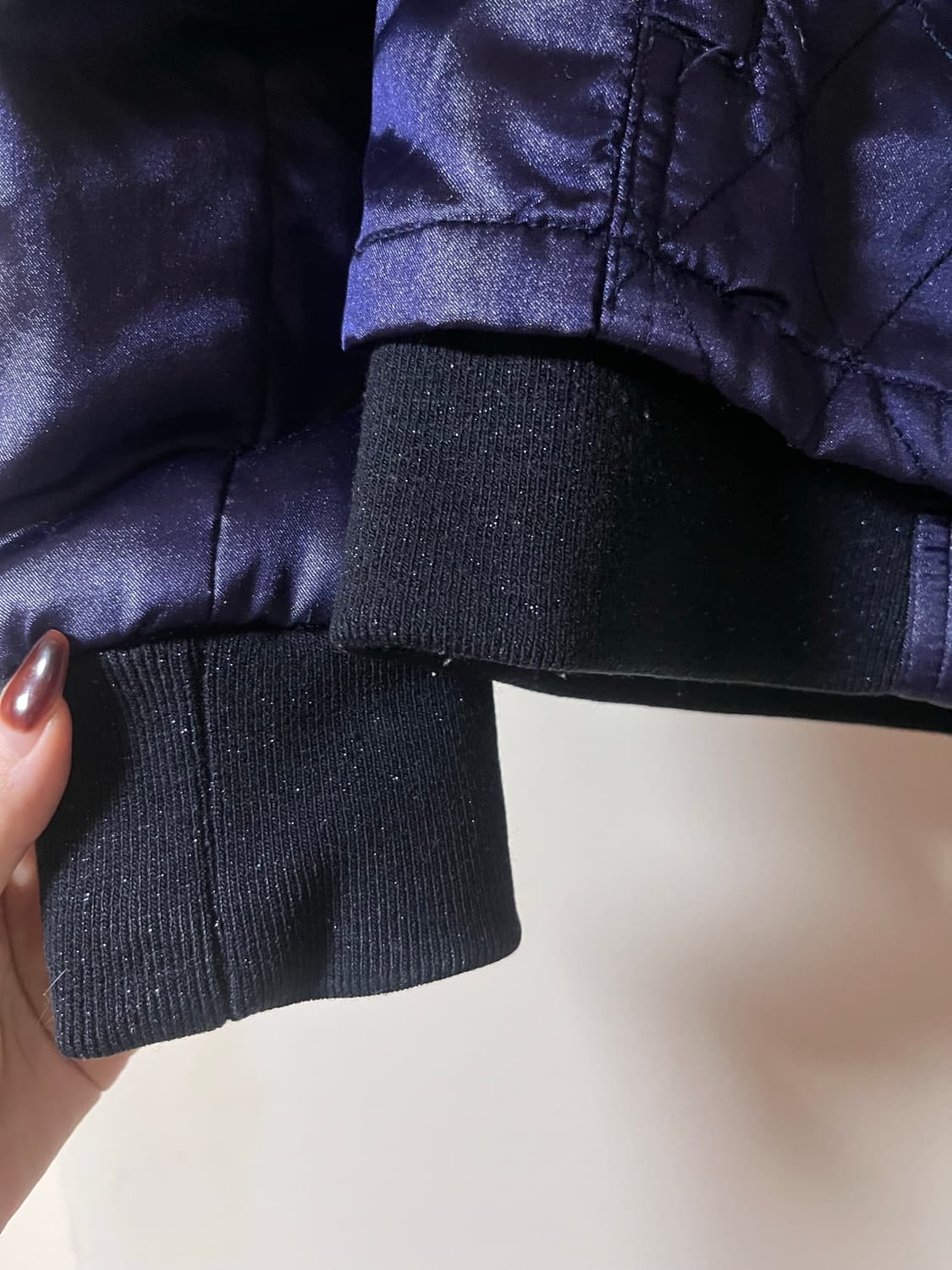 MLB 크롭 패딩 네이비  상품이미지2