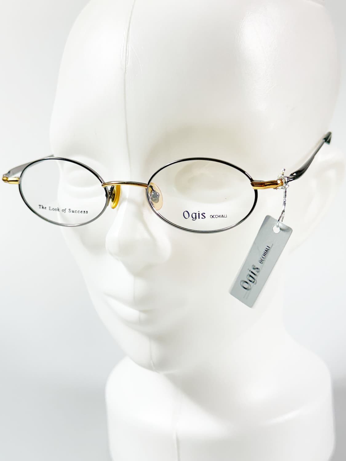 OGIS 건메탈 골드 슬림 오벌 투톤 메탈 프레임 빈티지 안경 상품이미지8