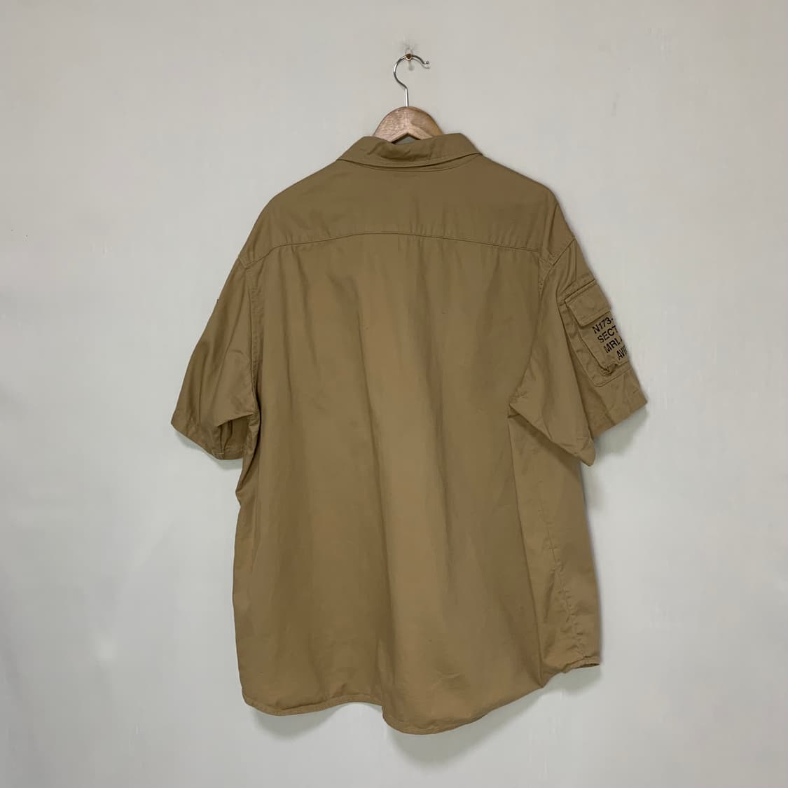 AVIREX 아비렉스 빈티지 y2k 지퍼 카고 밀리터리 반팔셔츠 빅사이즈 상품이미지5