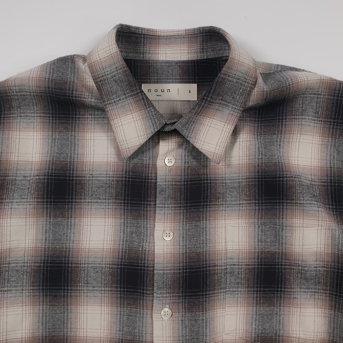 NOUN 체크 플란넬 셔츠 상품이미지5