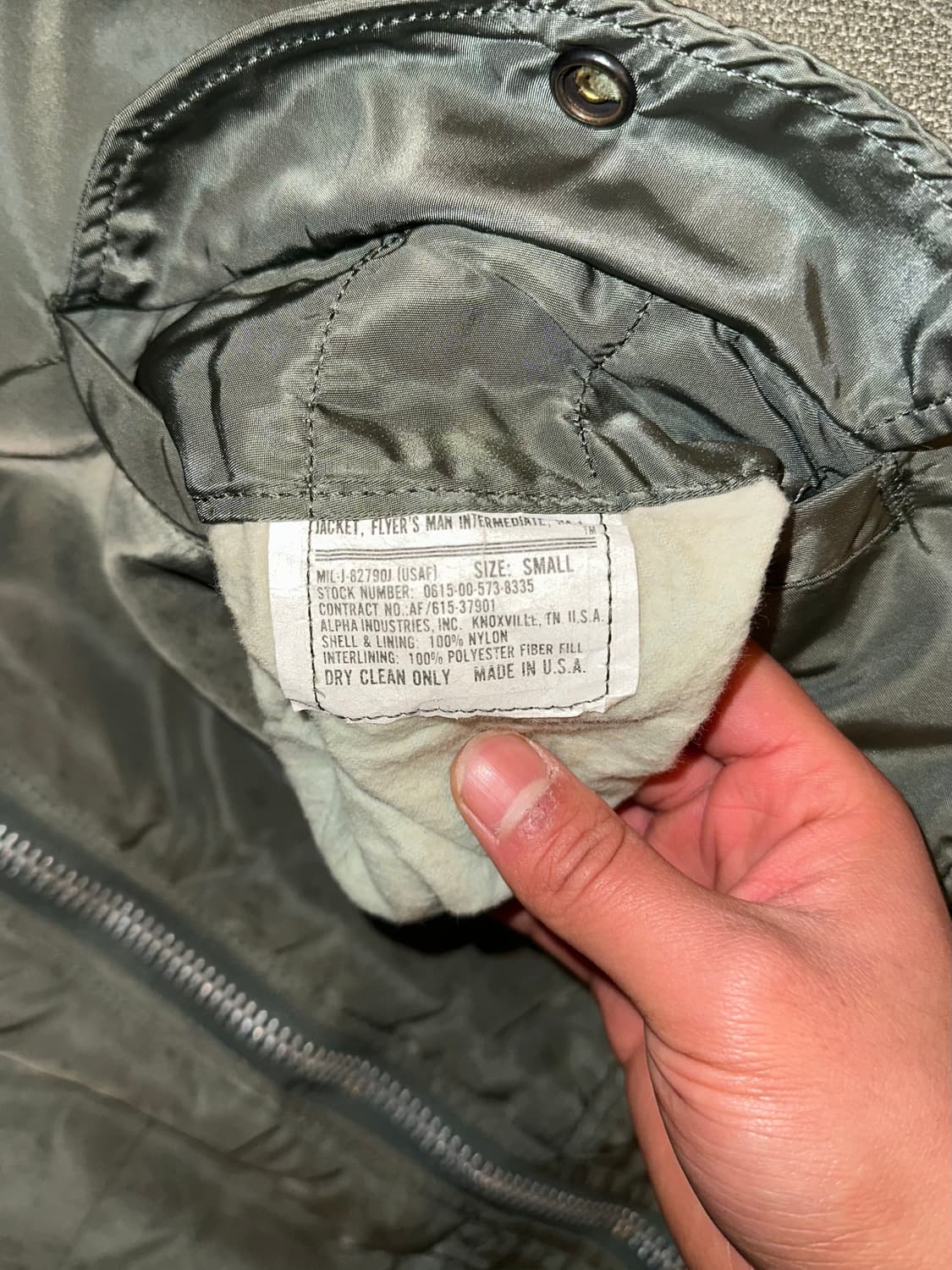 90’s Alpha Industries Ma-1 USA flight 상품이미지10