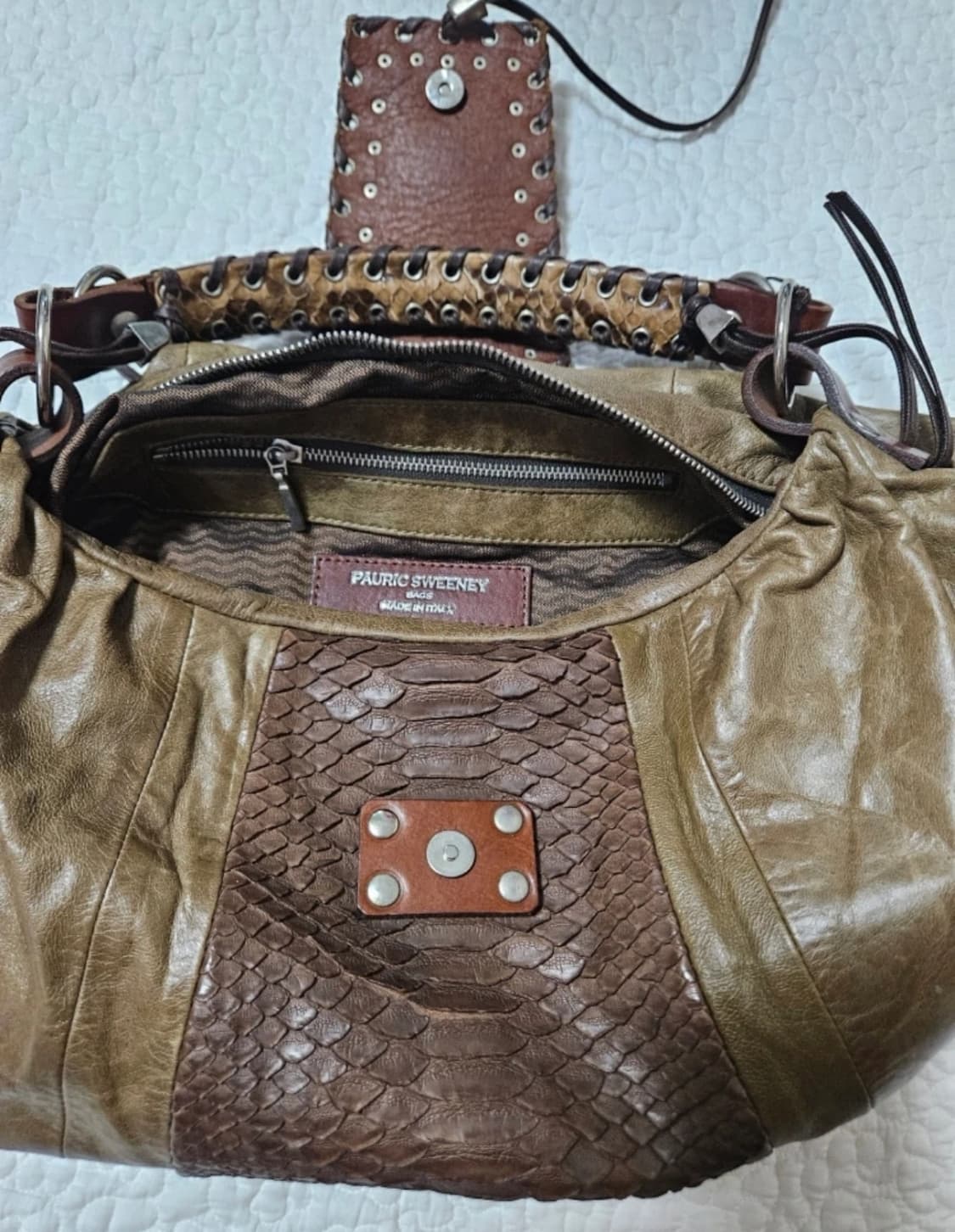 Pauric Sweeney 뱀피가방  상품이미지3