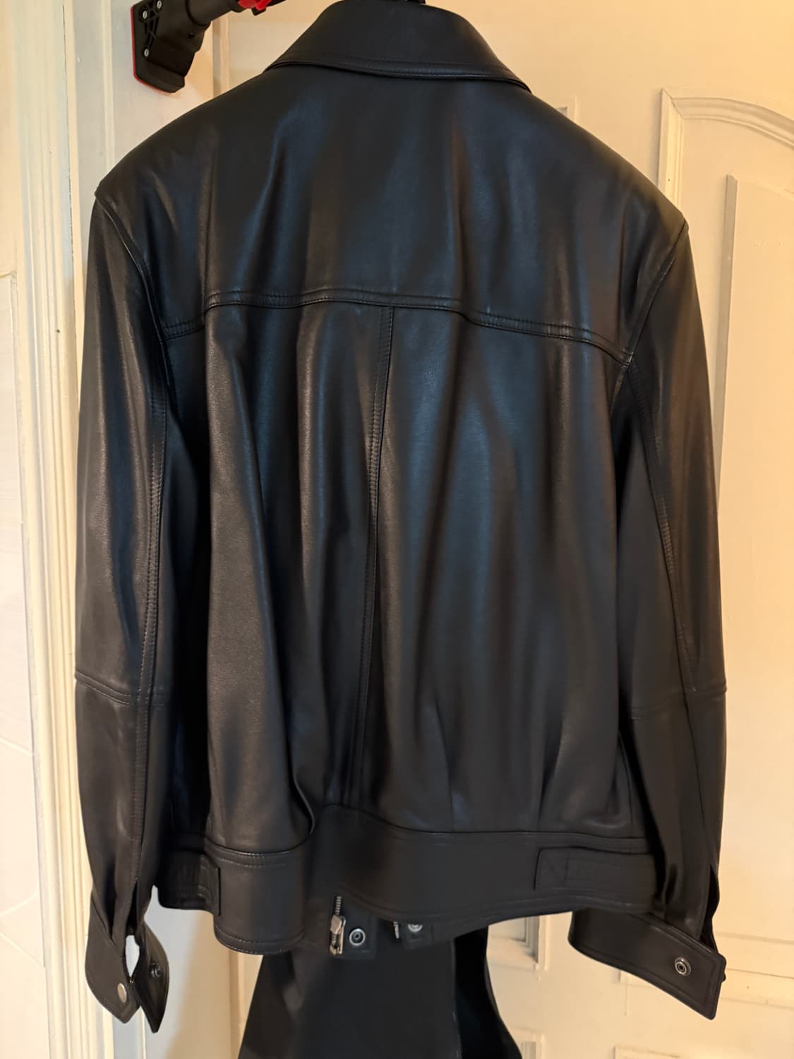 (54) 생로랑 레더 자켓 상품이미지3