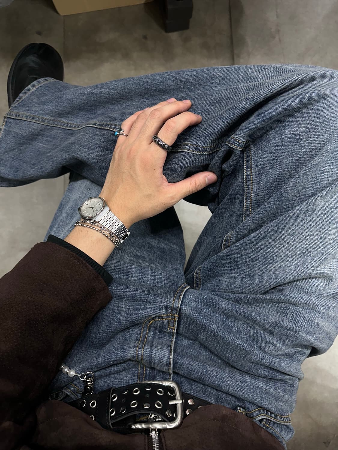 Blue feather Ring - 블루 깃털 반지 상품이미지5