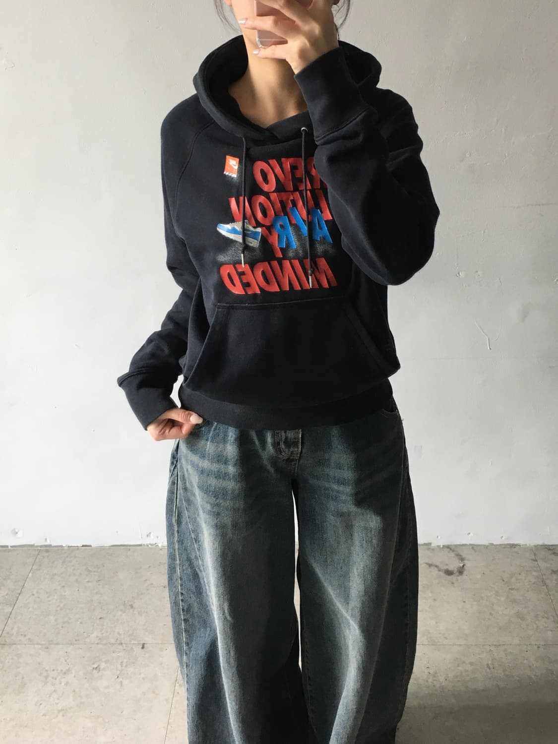 나이키 빅프린팅 후드티 상품이미지1