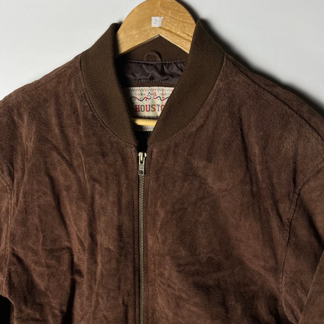 [Houston] 90's 휴스턴 재팬 돈피 스웨이드 봄버자켓 상품이미지2