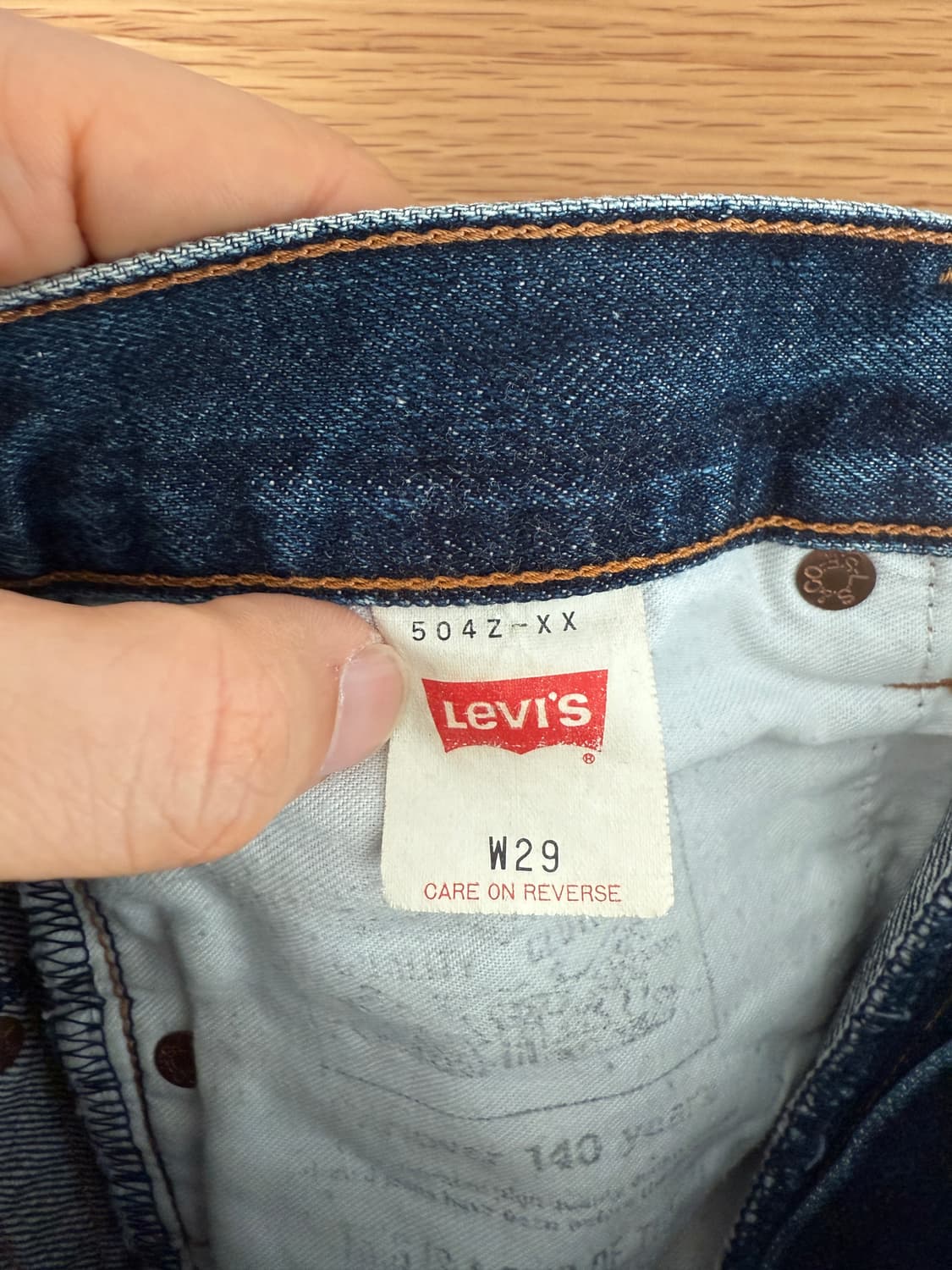 리바이스(Levi's) 504Z-XX 일본판 빅E 셀비지 데님 상품이미지10