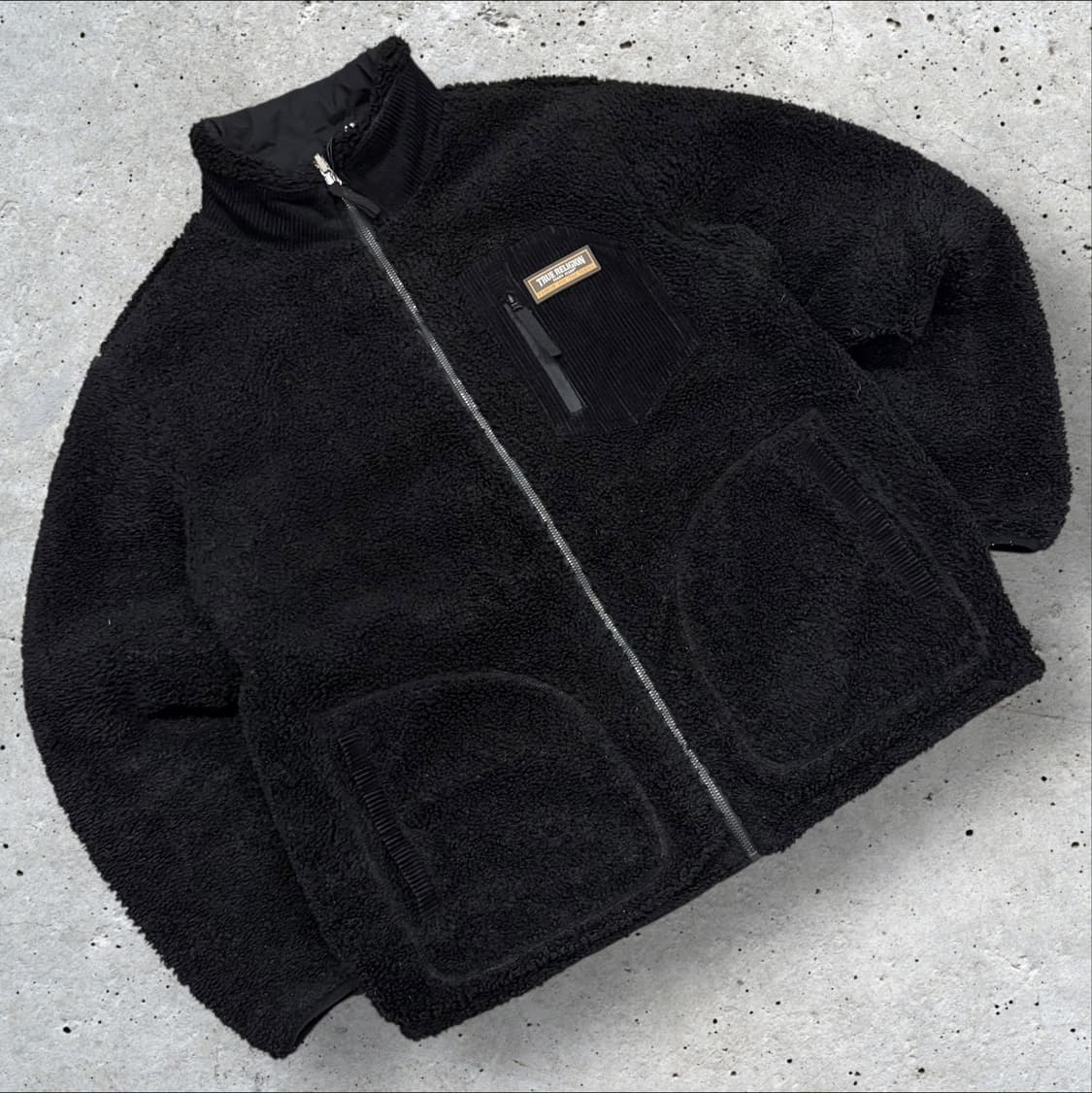 [95] 트루릴리젼 리버시블 후리스 구스다운 블랙 패딩 점퍼 B940 상품이미지2