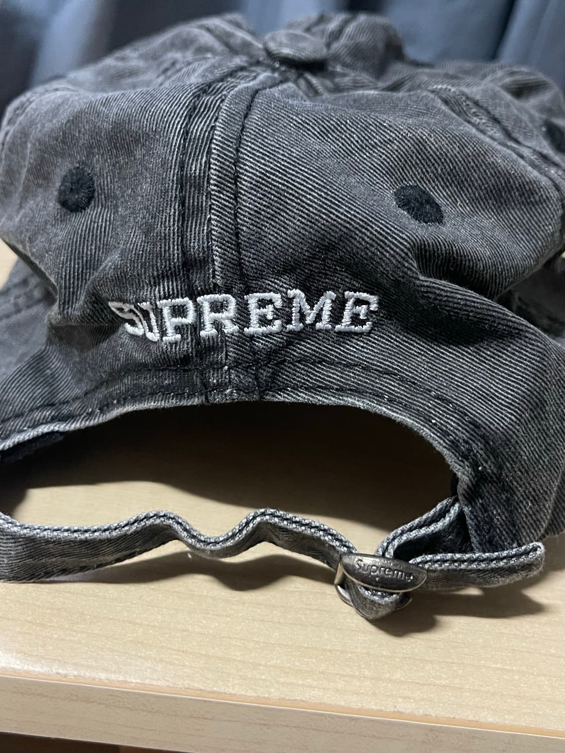 슈프림 S로고 6패널 캡 블랙 20SS 상품이미지4