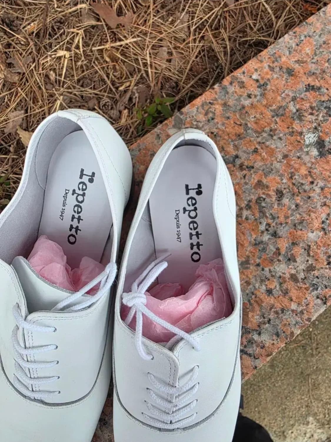 레페토 흰색 레이스업 슈즈/240mm 상품이미지2